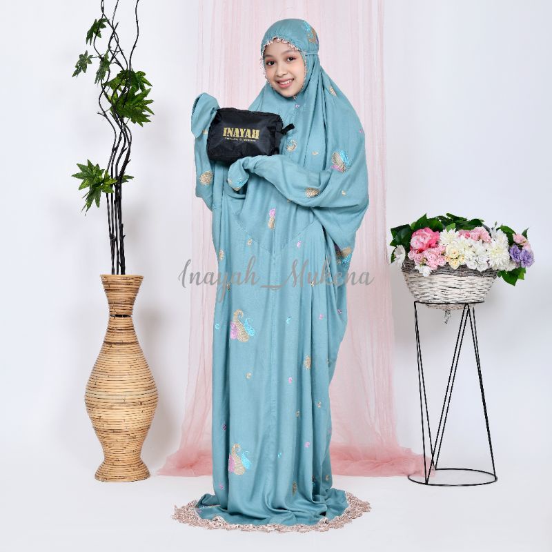 Mukena Terusan Anak Remaja Tanggung Bordir Starla-1