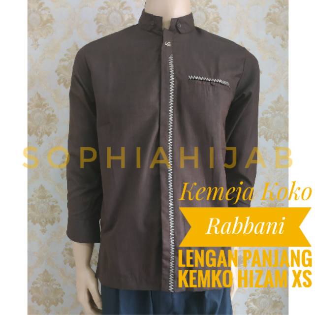 Kemeja Koko Hizam Mst XS RABBANI DISKON