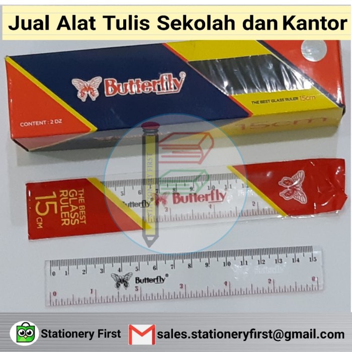 

Wow Penggaris Butterfly 15Cm (Bt-15) Bergaransi