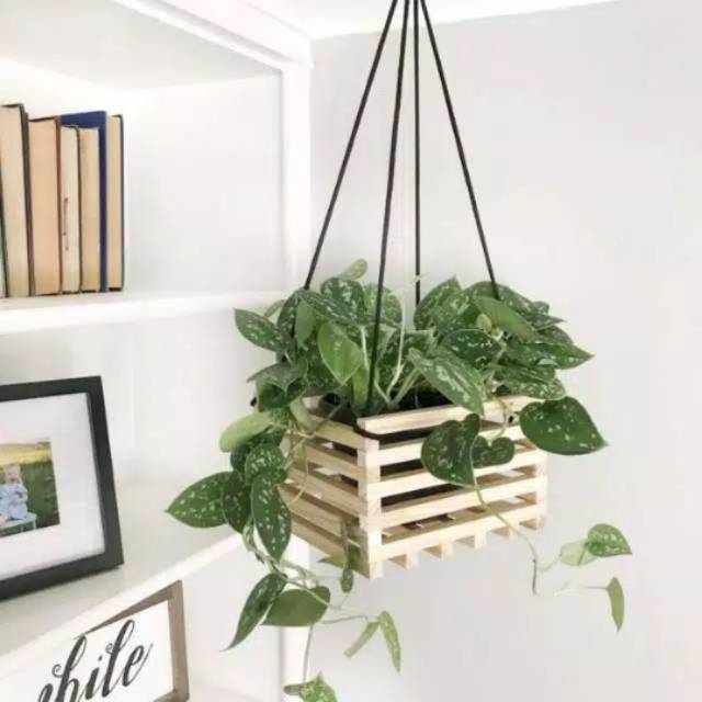 RAK KAYU POT BUNGA KAYU VAS BUNGA KAYU POT KAYU DEKORASI