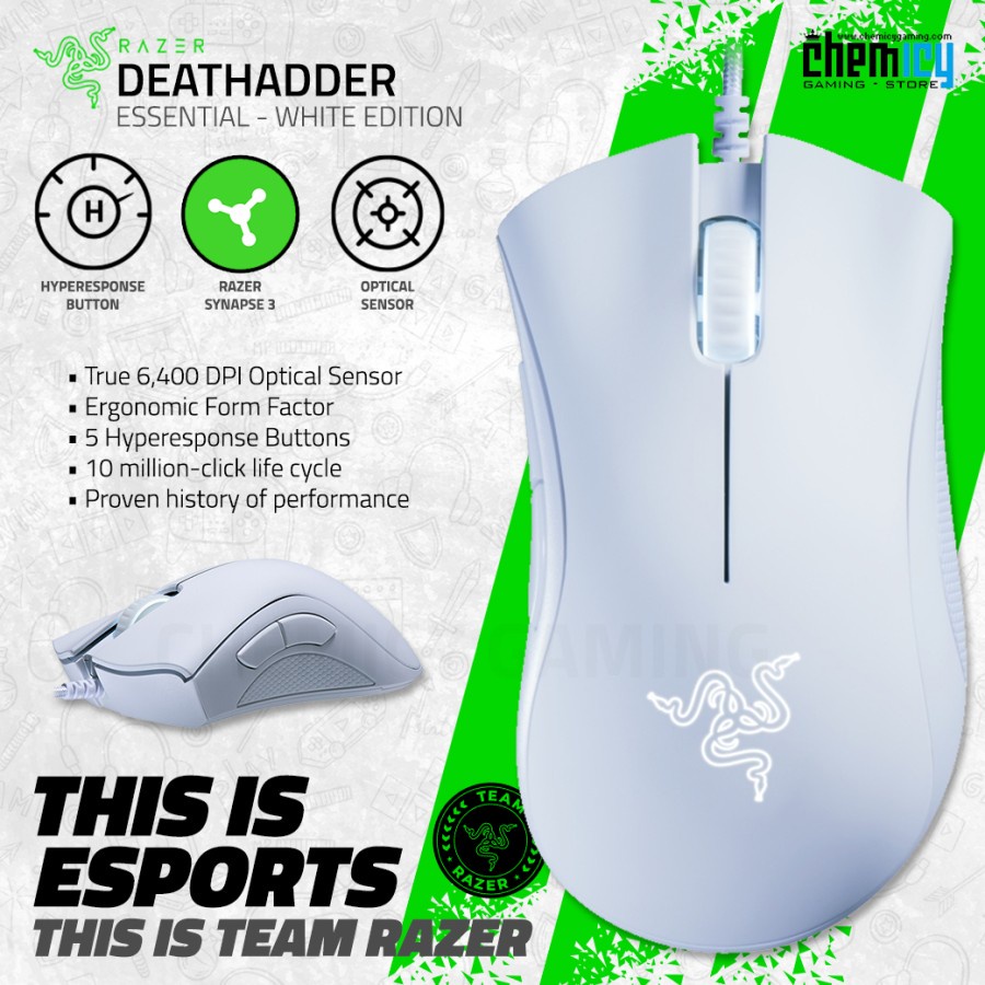 Razer Deathadder Essential Mercury Gaming Mouse