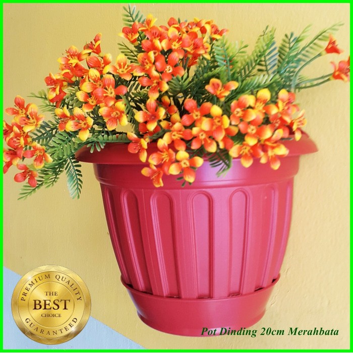 POT DINDING SA 20CM POT TANAMAN HIAS BUNGA 20 CM GROSIR WALL FLOWER POT – bukan pot tawon OK