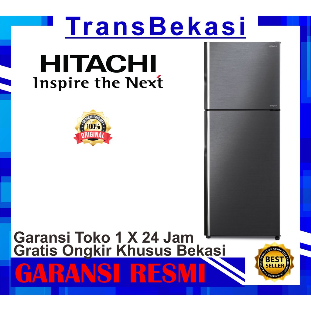 kulkas Hitachi 2 pintu inverter R-VG 45 PGD 8 bbk khusus bekasi free ongkir