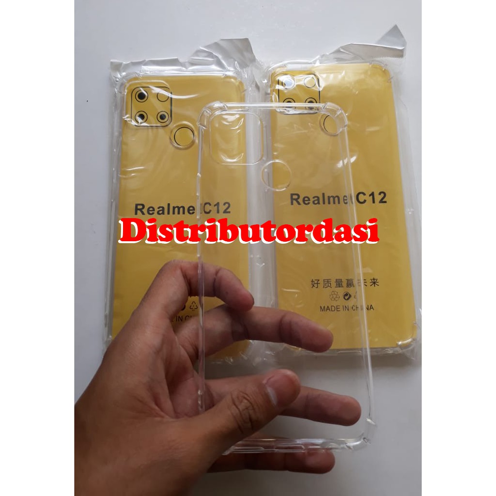 anticrack SOFTCASE CASE TPU SILIKON CASINGrealme c12 ready stok