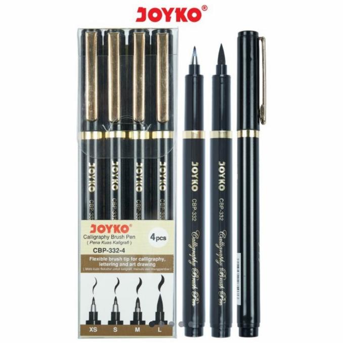 

[[COD]] Calligraphy Brush Pen Pena kuas Kaligrafi Joyko CBP-332 Set ( 4 Pcs ) FREE ONGKIR Kode 491
