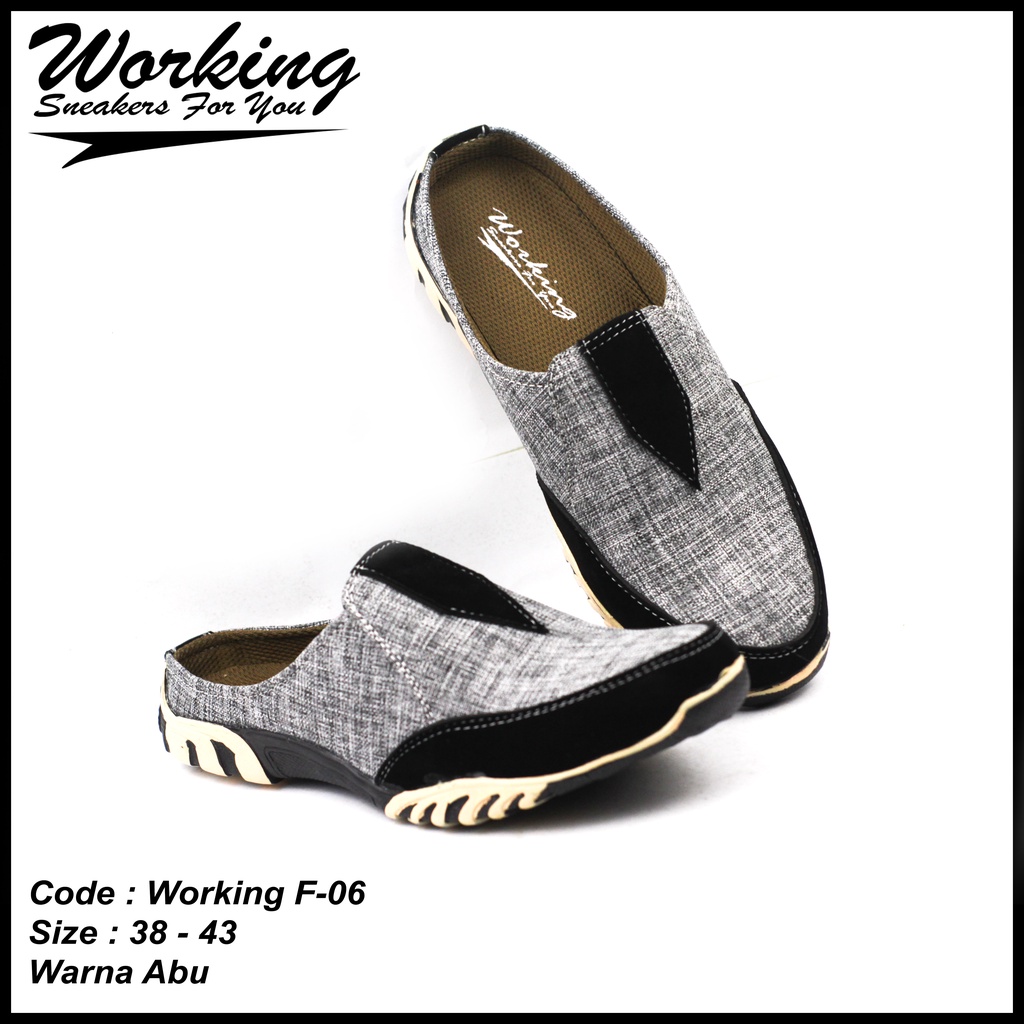 Sepatu Pria Slip On Working F-06