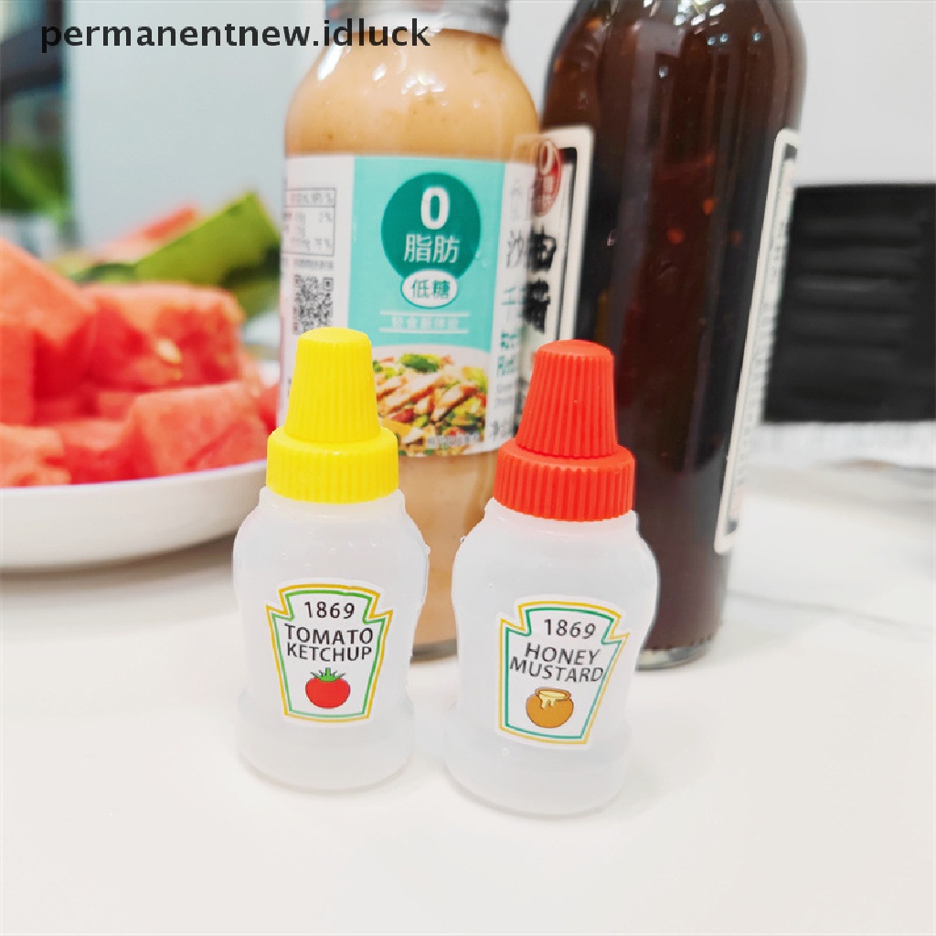 2 Pcs Botol Wadah Saus Tomat Minyak Salad Mini Portabel Ukuran 25ML