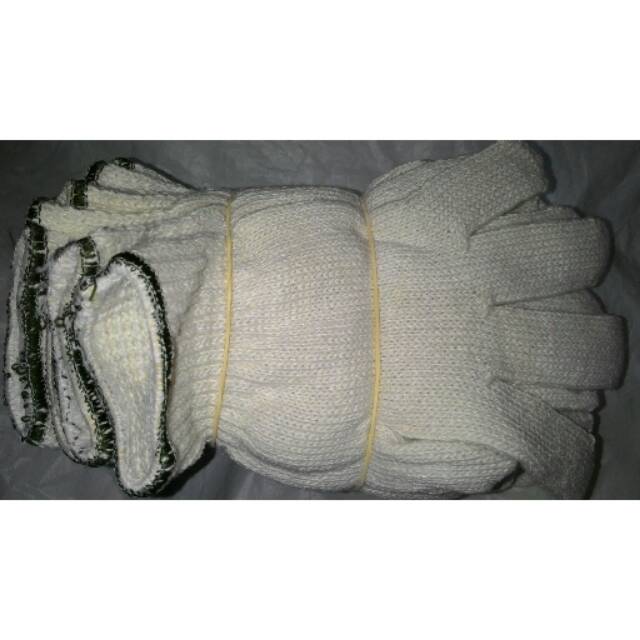 SARUNG TANGAN KAIN - BENANG 8 - TIPE PALING TEBAL - 12 PASANG - MURAH