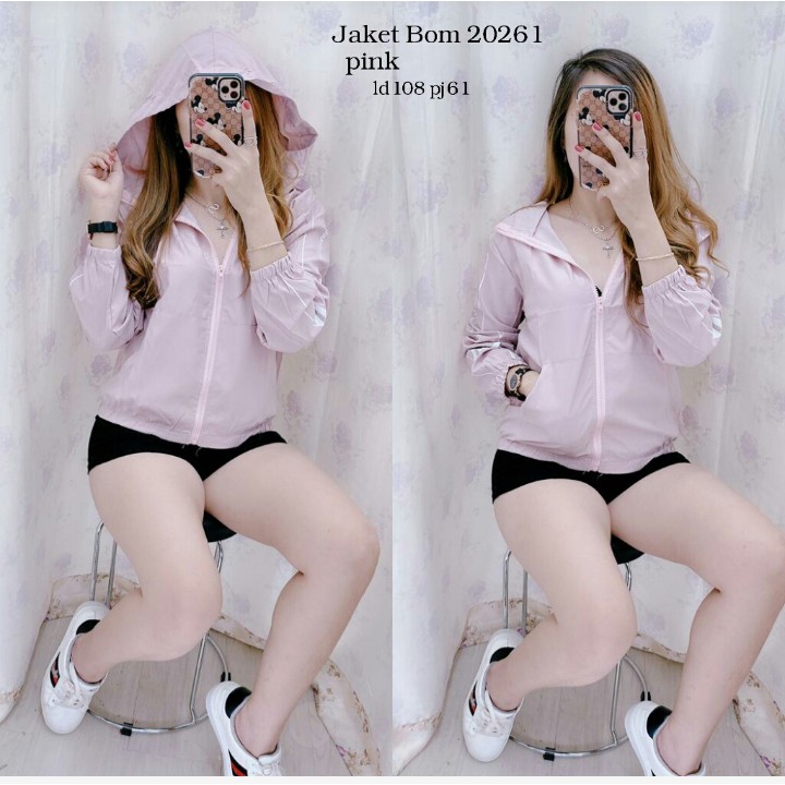 JAKET PARASUT WANITA FASHION IMPOR RESLETING KS 20261