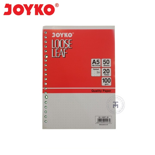 

Loose Leaf Titik 5 mm A5 Joyko 50 Sheets