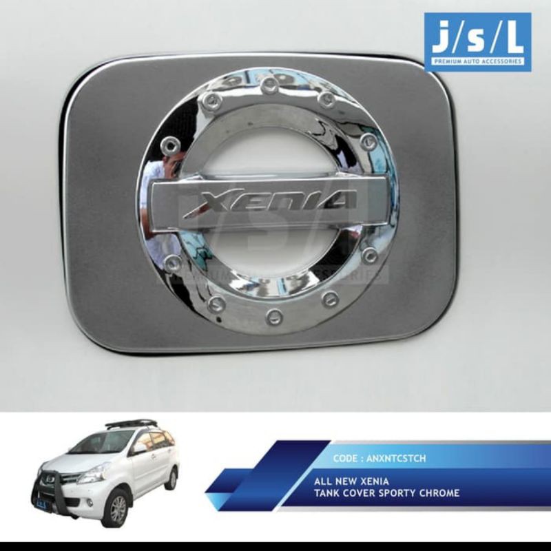 tank cover/ tutup tangki mobil grand all new Avanza Xenia sporty chrome jsl