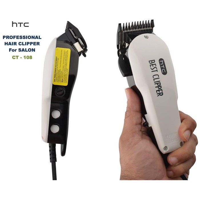 TARABABYSTORE-Alat Mesin Potong Pangkas Cukur Rambut Ukir Detailer HTC CT108 CT 108