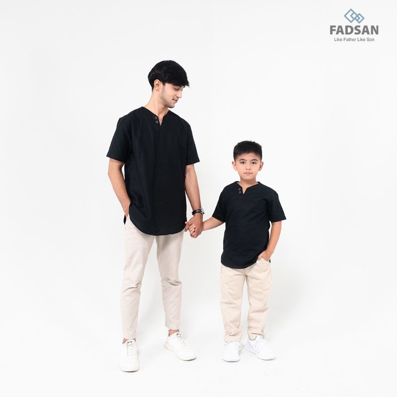 FADSAN - BAJU KOKO COUPLE AYAH DAN ANAK LENGAN PENDEK MONO SERIES