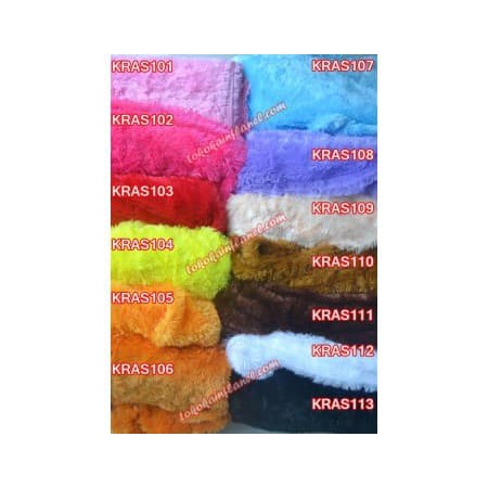 KRAS1 Kain Boneka Rasfur panjang bulu 2cm Ukuran 40x75cm