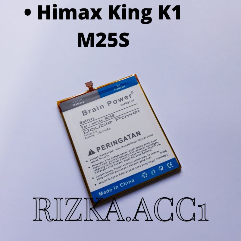 Baterai Batre Batere Himax King K1 M255S Hi-Max M255s Double Power Battery Hp