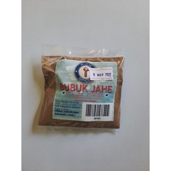 

Bubuk Jahe rich 20 gr ginger powder