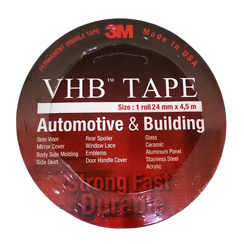 3M VHB Double Tape Automotive Mobil 12 mm x 4.5M