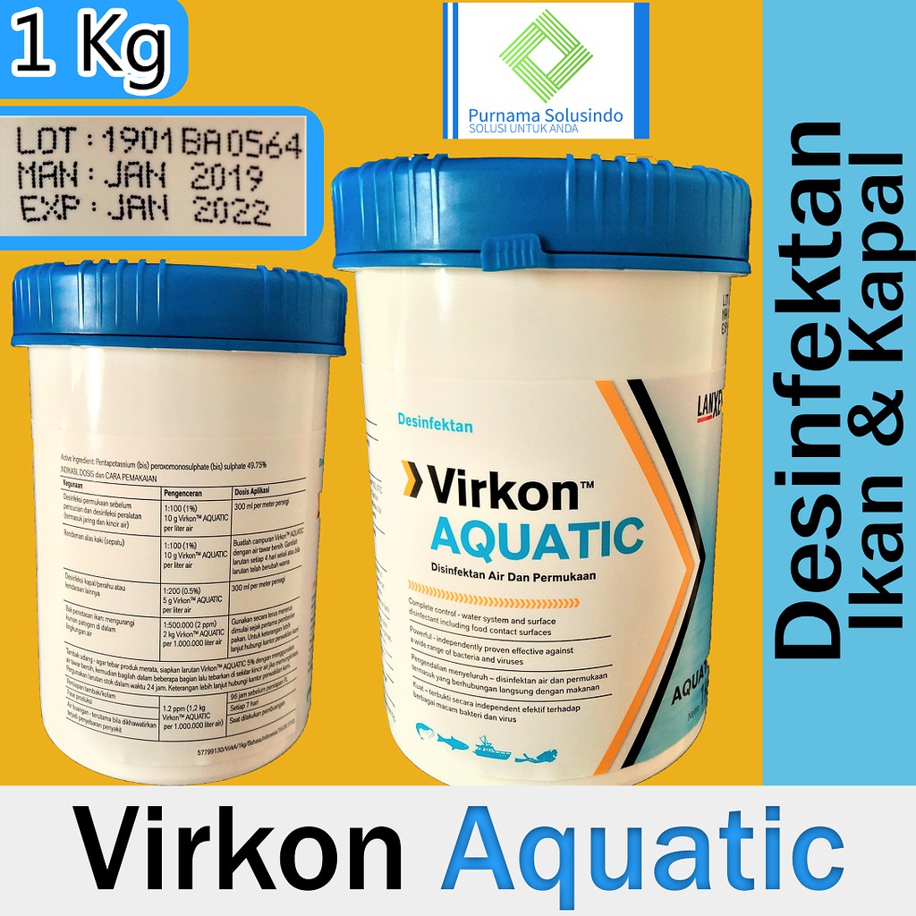 Virkon Aquatic 1 Kilogram BIANG DESINFEKTAN IKAN DAN KAPAL