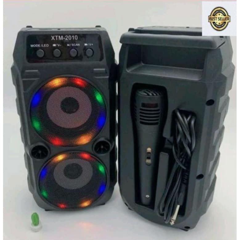 SPEAKER BLUETOOTH KARAOKE XTM 2010 FREE MIC