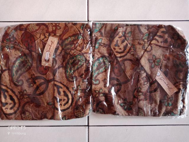 Couple Evita Cape Keong Batik Sogan Genes Nagita Sarimbit