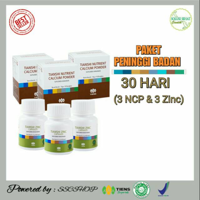 Jual Tiens Peninggi Badan Herbal TiensSSCSHOP (Paket 30 hari) | Shopee