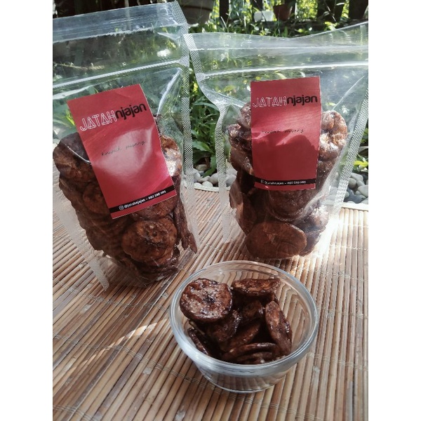 kripik pisang coklat