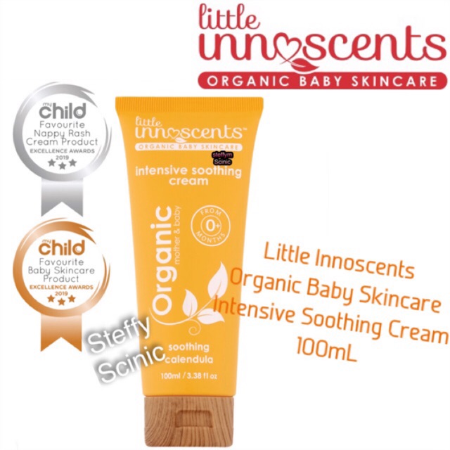 Little Innoscents Intensive soothing cream 30mL 100mL organic baby skincare