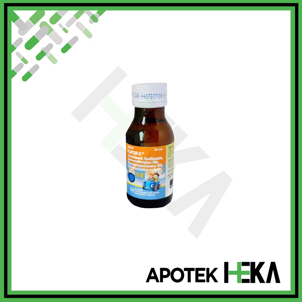 Flutop C Sirup 60 ml - Obat Batuk Pilek Anak Rasa Jeruk (SEMARANG)