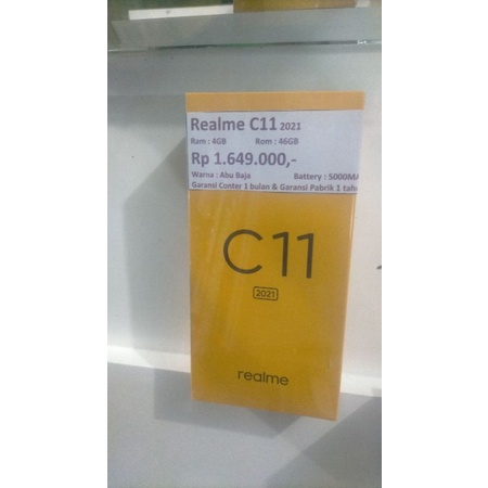 Realme C11 2021 3/32 New