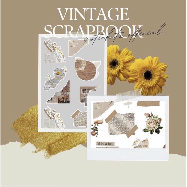 

Aesthetic Vintage Scrapbooking sticker
