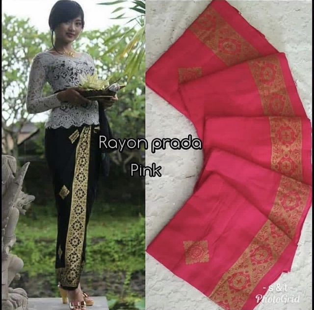 Kamen lembaran rayon prada / kamen lembaran bali / kamen rayon