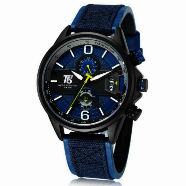 Jam tangan pria analog tanggal T5 H3584 original 2960