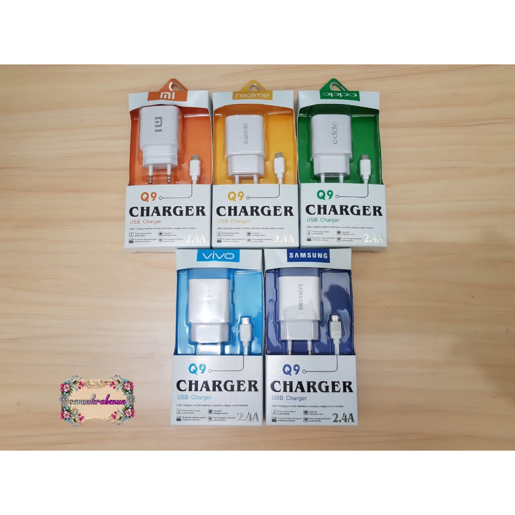 BM007 Q9 Charger Cashan for all type original 2.4A anti meledak pengisian cepat SB1193