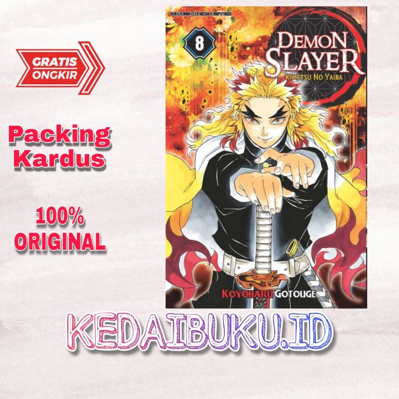 BUKU KOMIK DEMON SLAYER 8 ORIGINAL