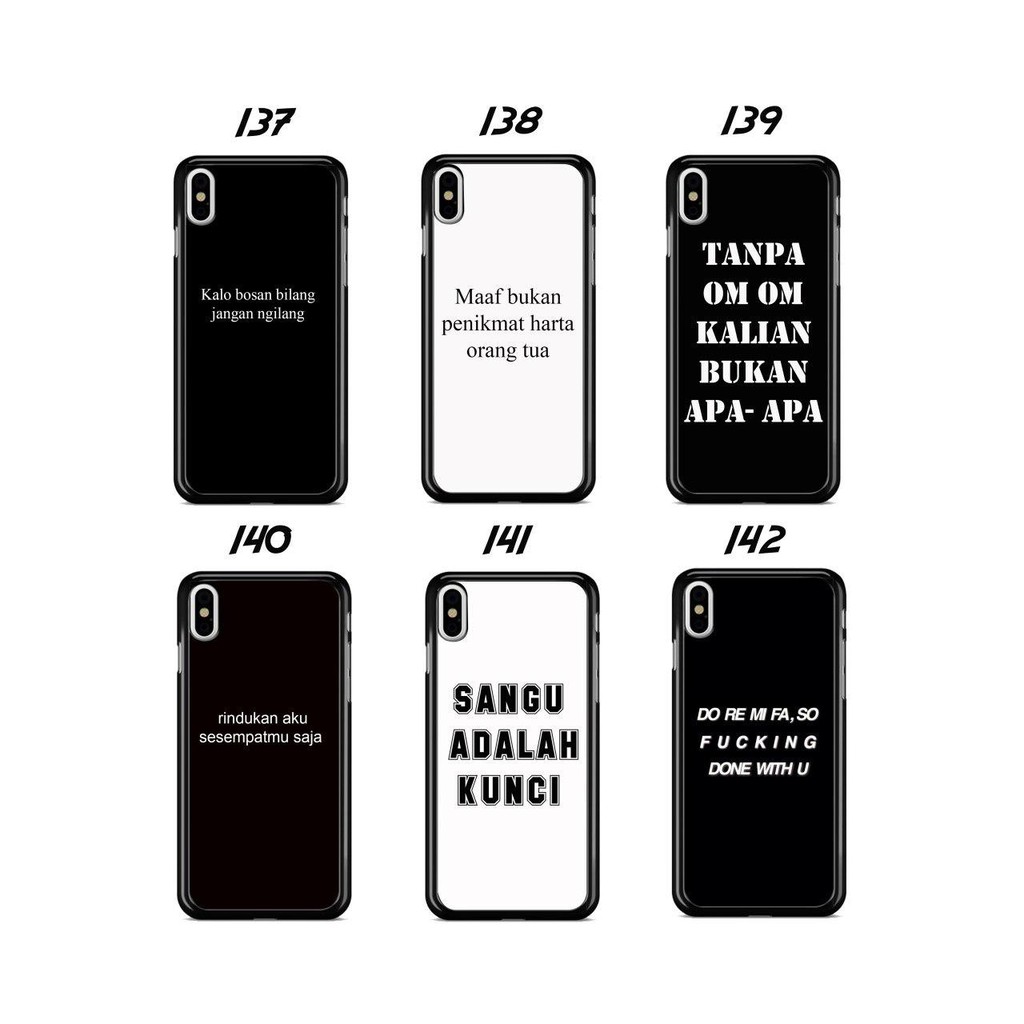 Case Custom Kata Kata Gokil Case Kata Kata Lucu Case Desain Sendiri All Type Samsung Oppo Vivo Lg Shopee Indonesia