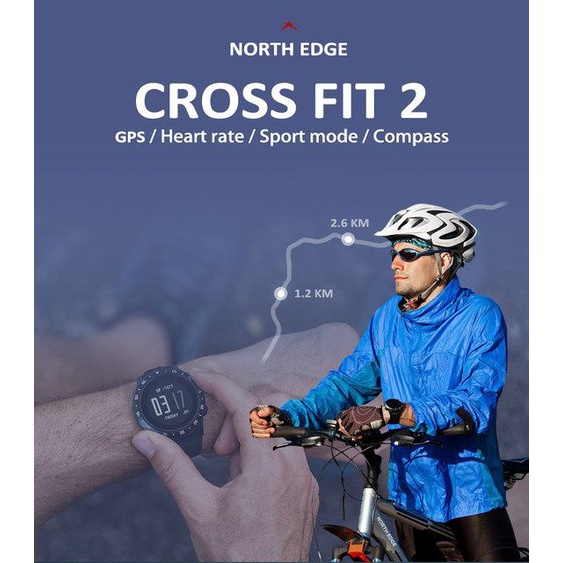 NORT HEDGE CROSS FIT 2 SMARTWACTH ALTI BARO COMPASS GPS BLOOD PRESSURE northedge crossfit2 northedge cross fit2