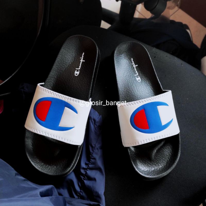 Sandal Slip On Pria Keren Sandal Champion Premium Slides Anti Licin