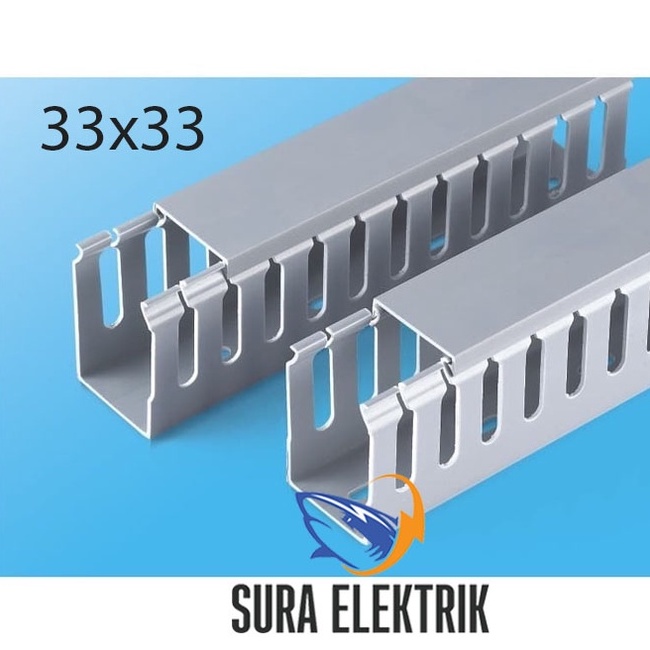 Kabel Duct Lubang / Protektor/ Penutup Kabel PMD 33x33 Niso