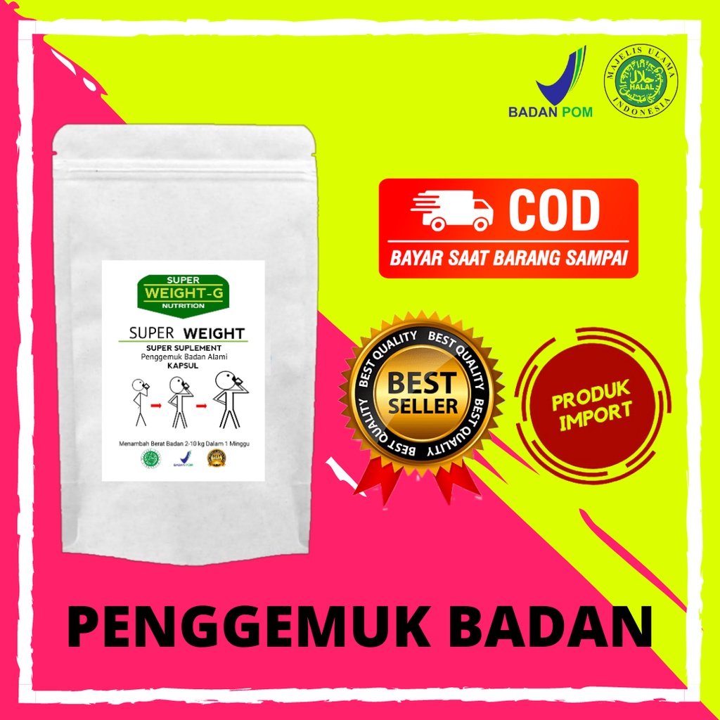 PENGGEMUK BADAN DEWASA ANAK SUPER WEIGHT GAIN MURAH IMPORT TERLARIS NUTRISI UNTUK PENGGEMUK PENAMBAH