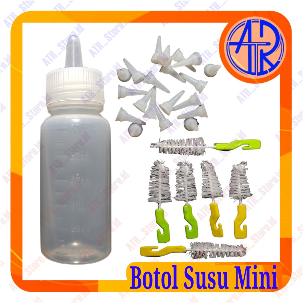 Botol Susu Kucing 60ml | Dot Susu |  Refil Dot - Perlengkapan