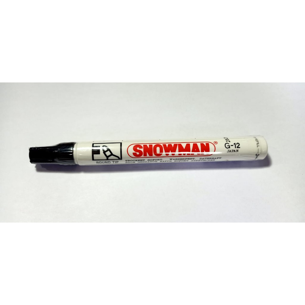 

Snowman G-12 Permanent Marker Hitam / Biru / Merah ( 2 Pcs )