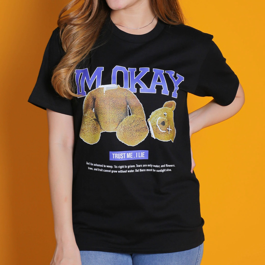 Kaos Distro I'm Okay New States Apparel Softee Pria Dan Wanita