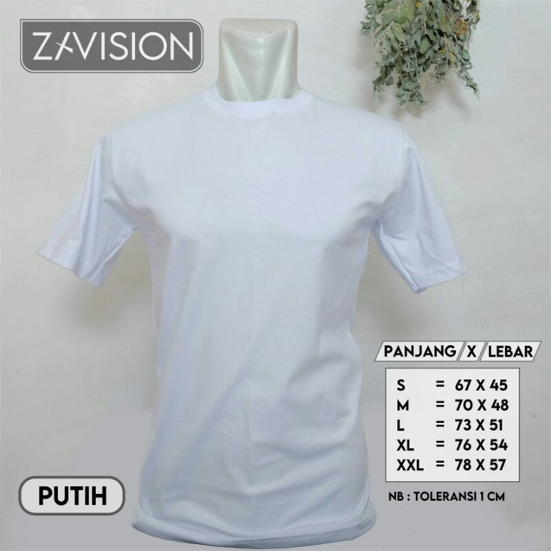 KAOS POLOS COTTON COMBED 30s PREMIUM PUTIH #kaospolos #combedpremium