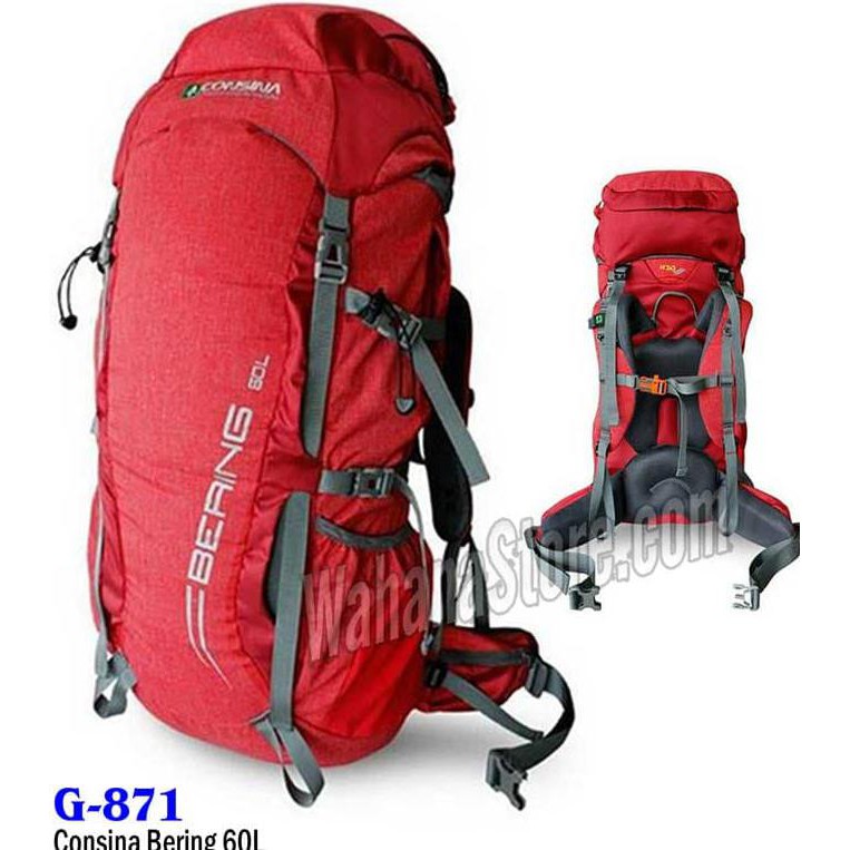 Terbaik Tas Gunung / Carrier - Consina Bering 60L Wahn
