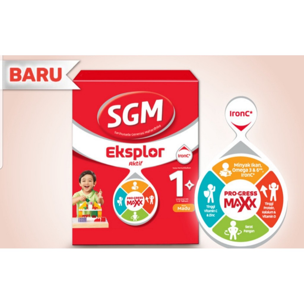 Sgm Eksplor 1+ Vanila / Madu 400gr / Toko Makmur Online