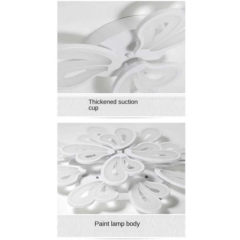 Lampu LED Plafon Hias 12 Heart Modern Ceiling Light Tri-Color 72W