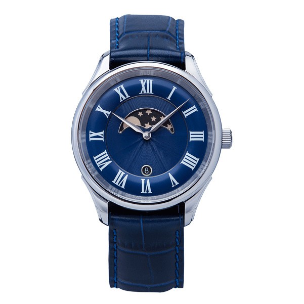 ALVIERI - Firenze Lunar - Silver case 40mm Blue(AFE 213)