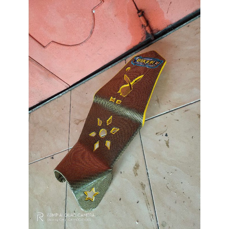 jok vixion new modif karbon - jok slim vixion new variasi lubang