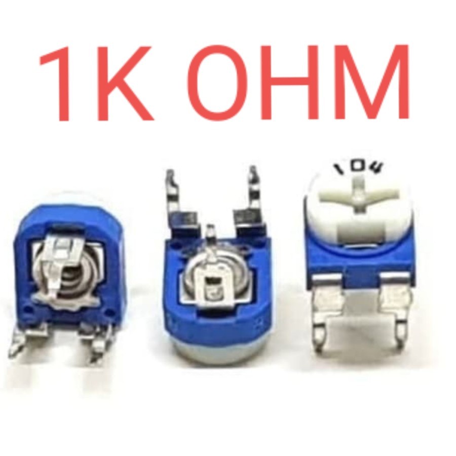 VR 1K ohm / Variable Resistor Plastik Trimpot 1Kohm / vr 1000 ohm