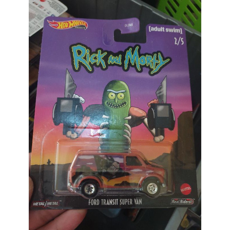 HOT WHEELS FORD TRANSIT SUPER VAN RICK AND MORTY